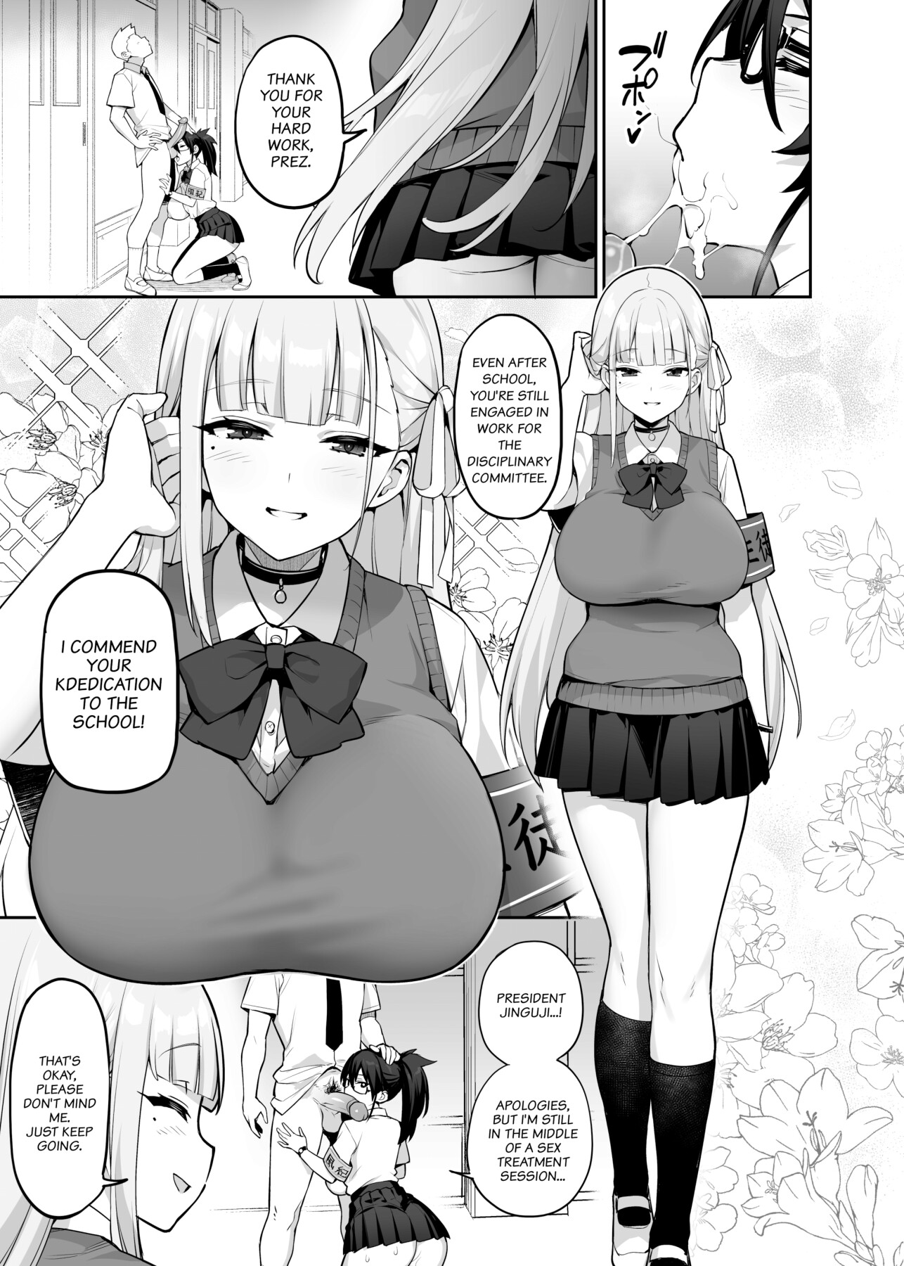 Hentai Manga Comic-About the Beloved Student President's Huge Tits-Read-4